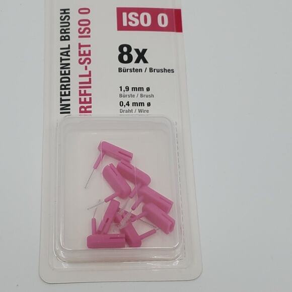 Wingbrush 8X Interdental Brush Heads Attachments Refill Set ISO 0 New, sealed - Picture 2 of 8